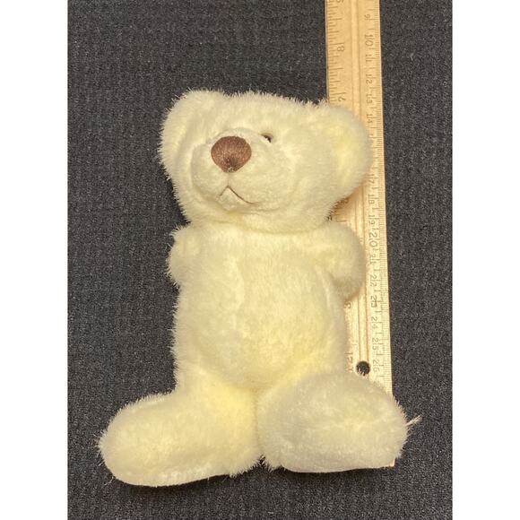 Straight from the Heart White Stuffed Plush Bear Holding Flowers Valentines Day - Picture 8 of 8